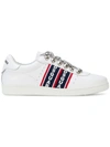 Dsquared2 Barney Logo Stripe Sneakers In White