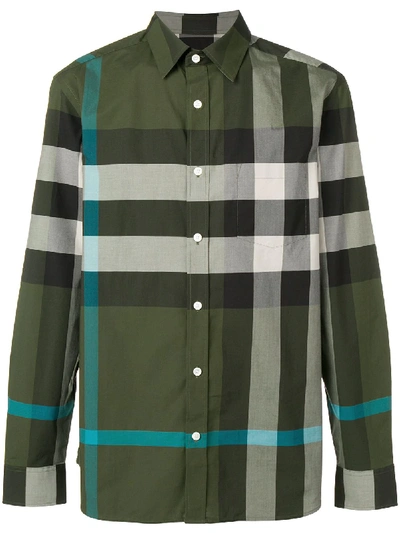 Burberry windsor hotsell check sport shirt