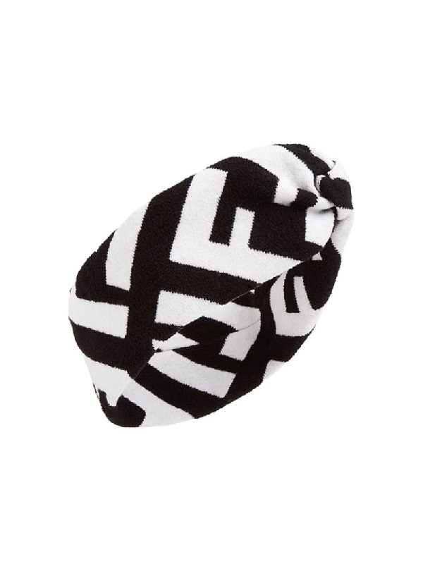 black and white fendi headband