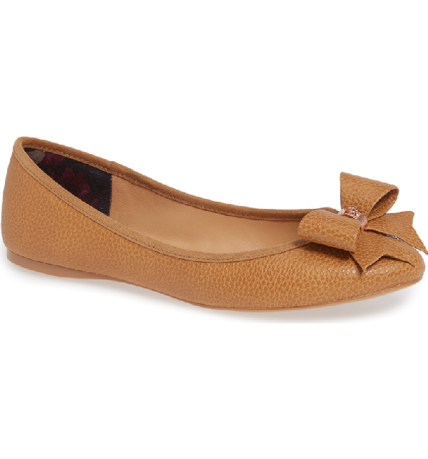 Ted Baker Women's Sually Ballet Flats In Tan | ModeSens