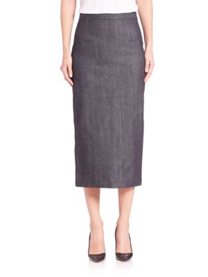 Apiece Apart Vittoria Denim Midi Skirt In Indigo | ModeSens