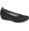 Dansko Kristen Ballet Flat In Black Leather