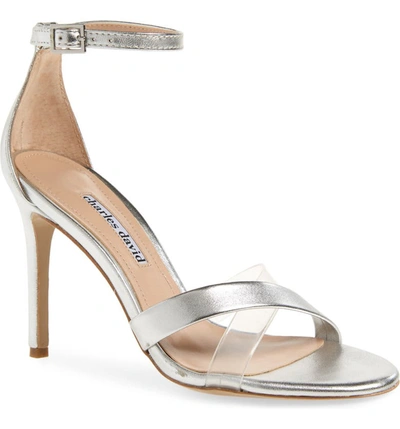 Charles David Women's Courtney Translucent High-heel Sandals In Silver/ Clear Leather
