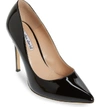 Charles David Calessi Pointy Toe Pump In Black Patent Leather