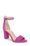 Vince Camuto Corlina Ankle Strap Sandal In Drama Pink Suede