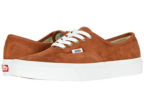 vans pig suede leather brown