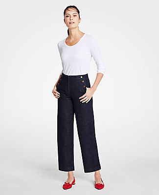 ann taylor wide leg jeans