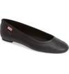 Hunter 'original Tour' Packable Waterproof Ballerina Flat In Black