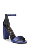 Sam Edelman Yaro Ankle Strap Sandal In Royal Blue Leather