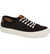 Frye Gia Low Lace-up Sneaker In Black Canvas