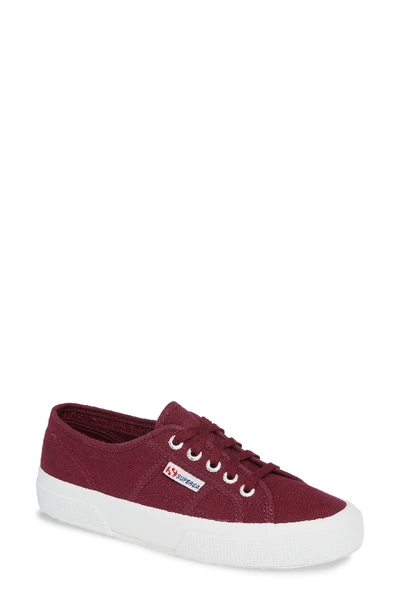 Superga 'cotu' Sneaker In Bordeaux / White