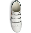 Gucci Printed Leather Grip Sneakers In White