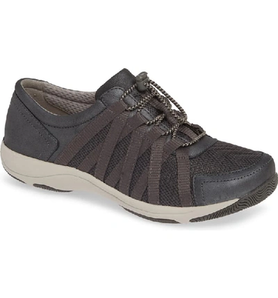 Dansko Halifax Collection Honor Sneaker In Charcoal/ Charcoal Suede
