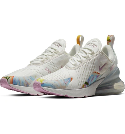 Nike Women's Air Max 270 Casual Shoes, White In Summit White/ Arctic Pink