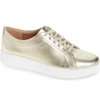 Fitflop Rally Sneaker In Metallic Gold