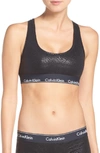 Calvin Klein Modern Cotton Collection Cotton Blend Racerback Bralette In Beetle