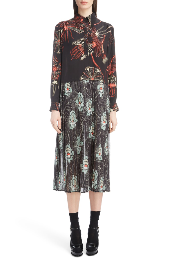 dries van noten silk dress