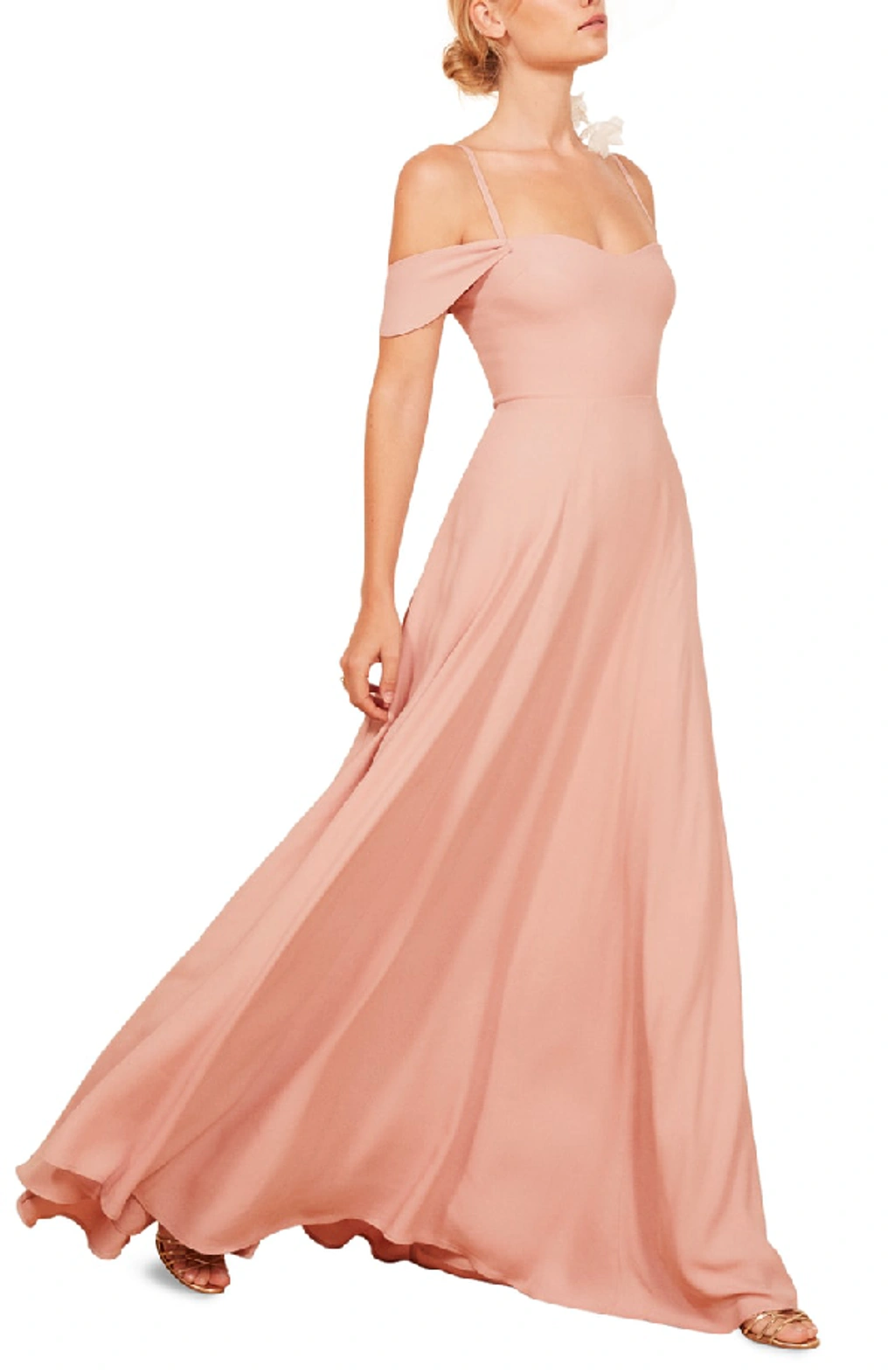Reformation Poppy Maxi Dress In Blush | ModeSens