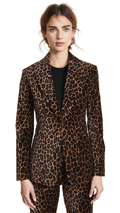A.l.c Mercer Marina Leopard Print Jacket In Animal