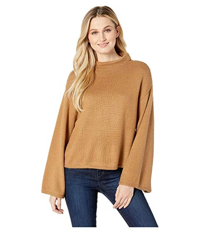 Anne Klein Bell Sleeve Sweater In Vicuna
