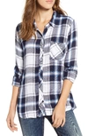 Rails Hunter Plaid Shirt In White/ Navy/ Sapphire