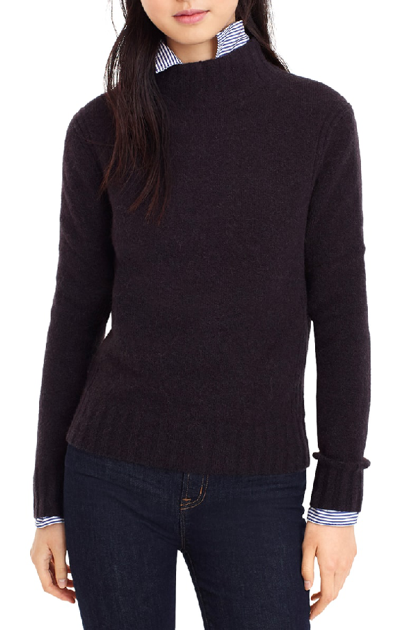 j crew mock neck cashmere sweater