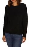 Sanctuary Teddy Textured Knit Sweater In Black