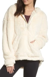 Free People Movement Free People Fp Movement Off The Record Soft Fleece Hoodie In Beige