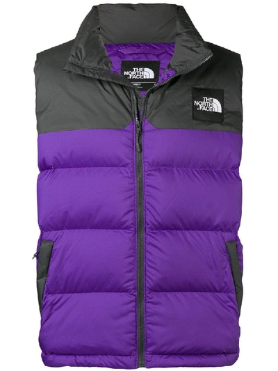 The North Face 1992 Nuptse Tank In Purple - Purple