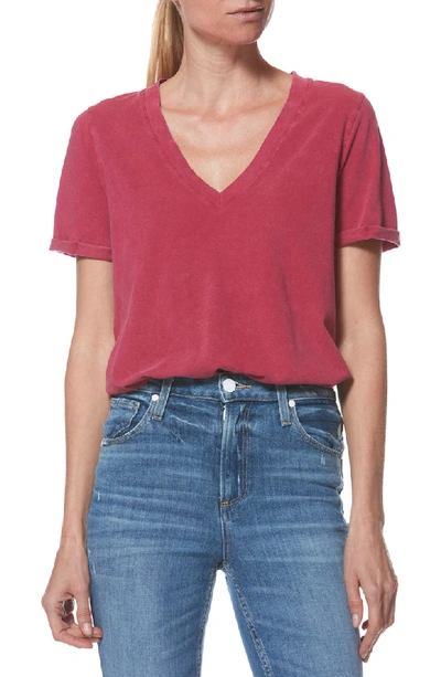 Paige Arielle V-neck Tee In Vintage Cherry Jubelle