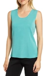 Ming Wang Scoop Neck Tank In Sage