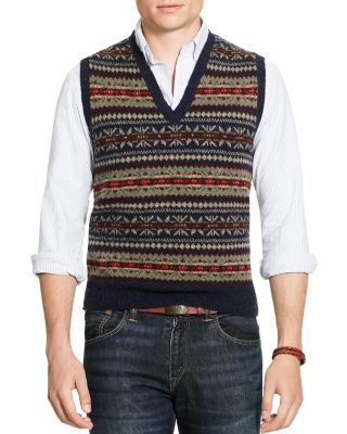 polo ralph lauren fair isle sweater vest