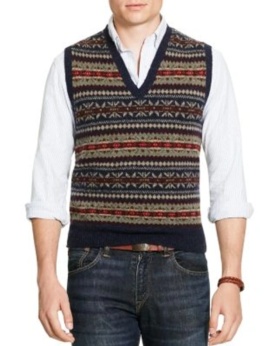 Polo Ralph Lauren Fair Isle Sweater Vest In Blue Fairisle | ModeSens