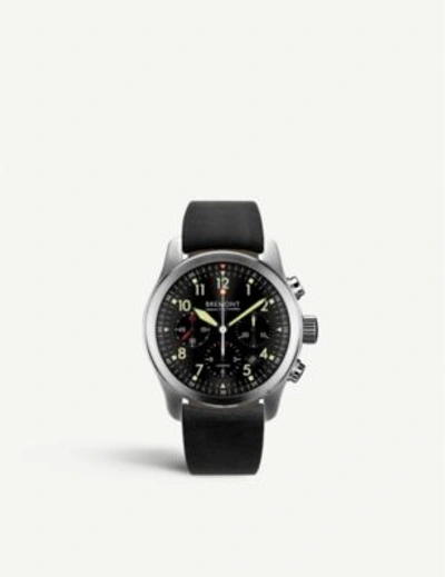 Bremont Alt1-p2 Stainless Steel And Leather In Black/silver