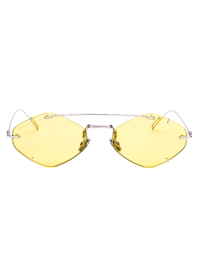 Dior Men's Inclusion Rimless Mirrored Sunglasses In 010j9