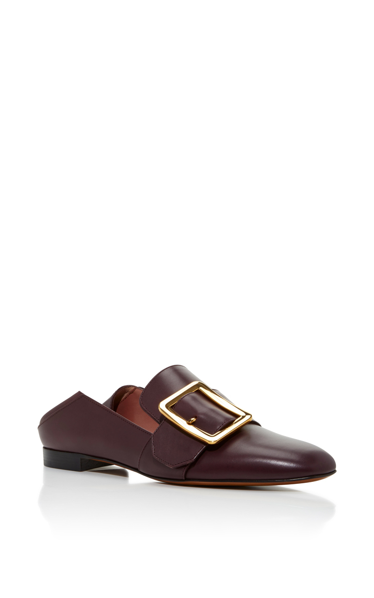 bally leather slippers