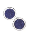 Jan Leslie Men's Round Rhodium-plated Lapis Lazuli Cufflinks In Neutral