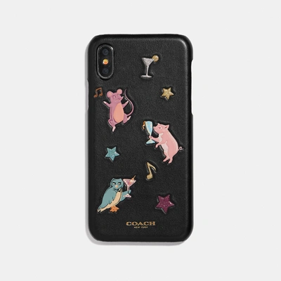 Coach Iphone X/xs Case With Party Animals Print In Multi In Neutral