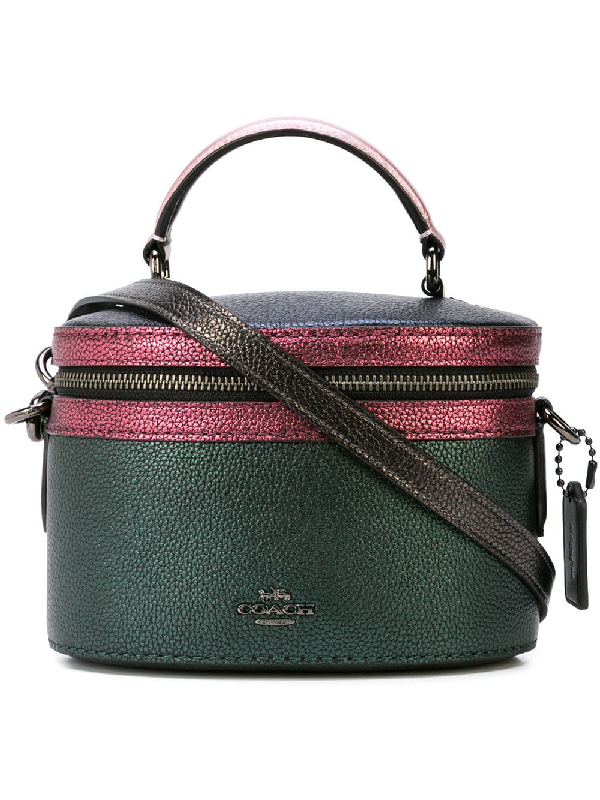 Coach Multi Metallic Trail Bag, Gunmetal/metallic Ivy Multi In Green