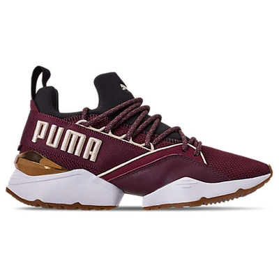 Puma Women's Muse Maia Metallic Casual Shoes, Purple ModeSens
