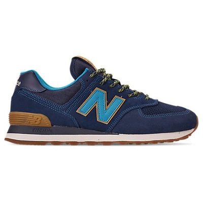 New Balance Men's Trail Pack Suede Low-top Sneakers In Blue