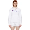 Champion Reverse Weave Hoodie In Wht White