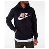 Nike Men's Hbr Fleece Hoodie, Black