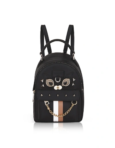 Furla Black Favola Mini Backpack W/studs