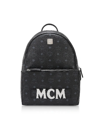Mcm Black Trilogie Stark Small/medium Backpack