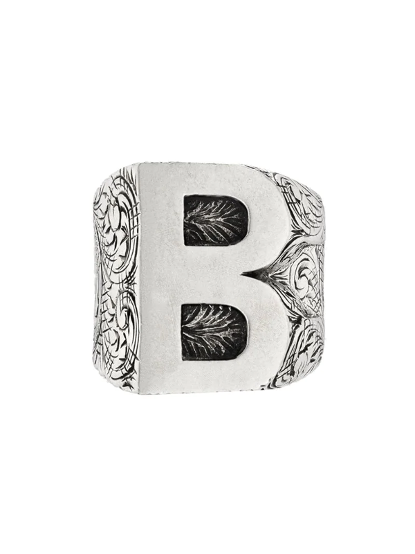 gucci initial ring