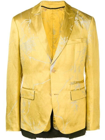 Haider Ackermann Patterned Blazer - Yellow