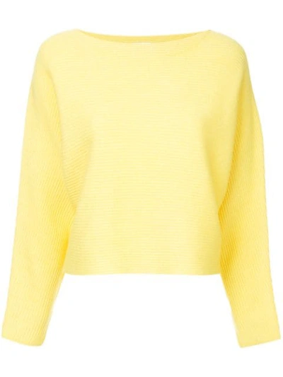 Ballsey Long-sleeve Fitted Sweater - Yellow