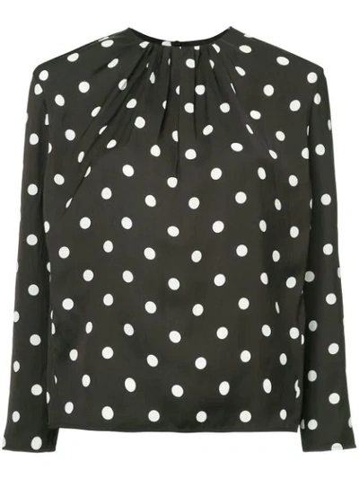 Ballsey Polka Dot Blouse - Black