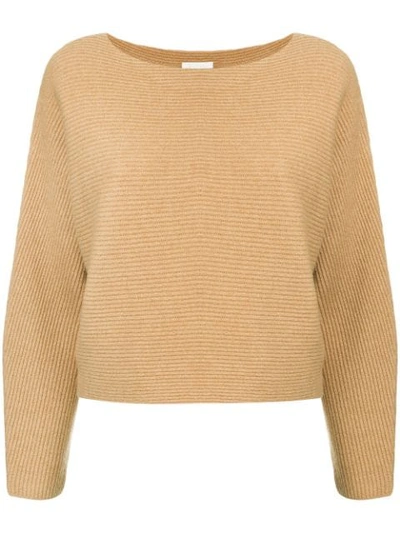 Ballsey Long-sleeve Fitted Sweater - Brown